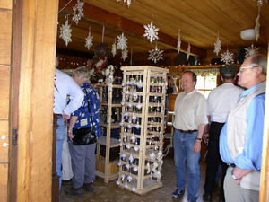 German Group Inside Store